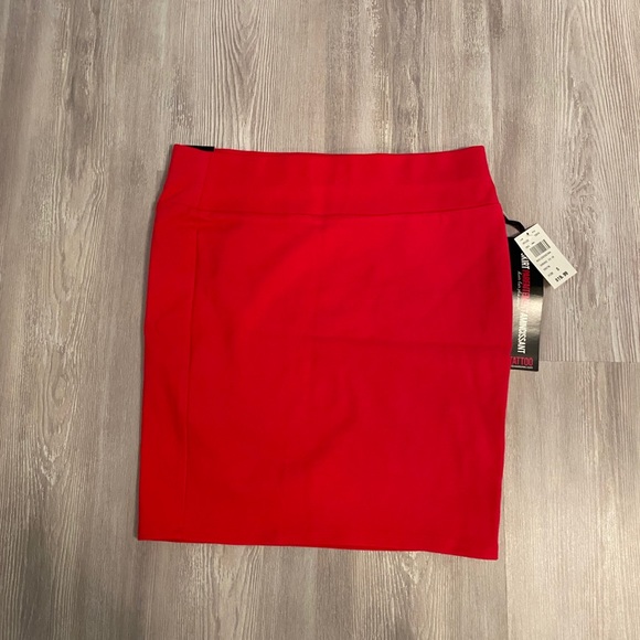Eclipse Dresses & Skirts - NWT eclipse tattoo seriously slimming bright red red skirt size small